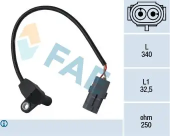 Capteur d'angle, vilebrequin FAE 79185