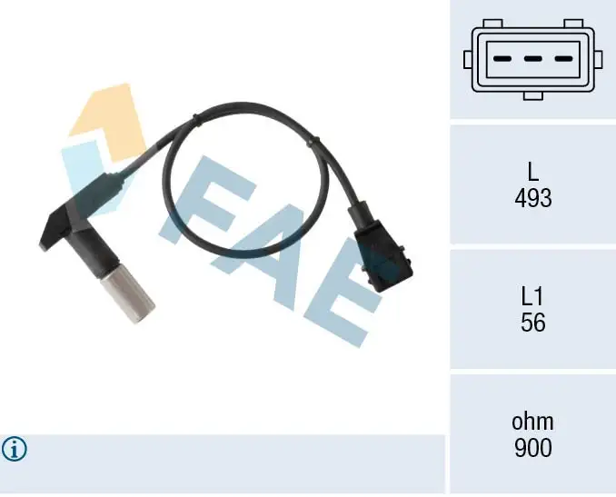 Capteur d'angle, vilebrequin FAE 79208
