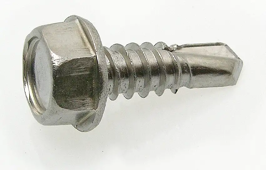 ACTON - 100 Vis autoperceuses tête hexagonale à embase 6.3X19 Inox A2 - 62434-6.3X19I