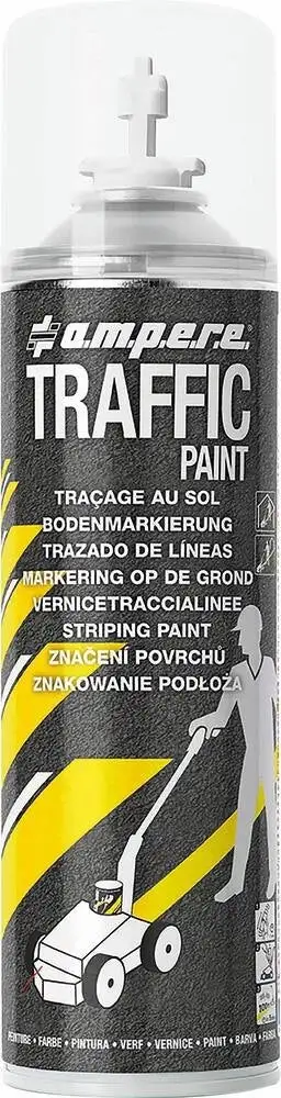 AMPERE - Peinture de traçage de lignes permanent blanc - aérosol 650ml - 10270