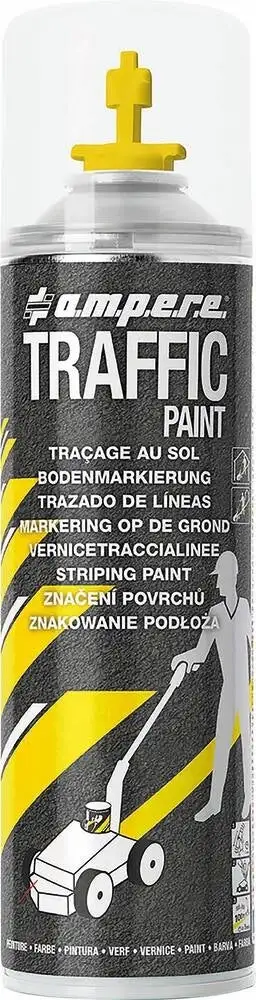 AMPERE - Peinture de traçage de lignes permanent jaune - aérosol 650ml - 10271