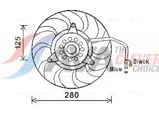 Ventilateur, refroidissement du moteur AVA COOLING AI7503