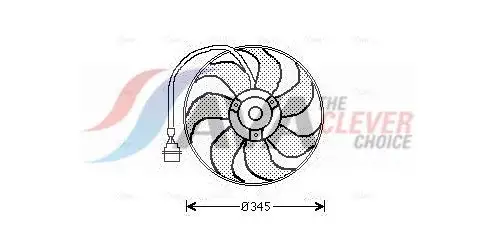 Ventilateur, refroidissement du moteur AVA COOLING AI7509