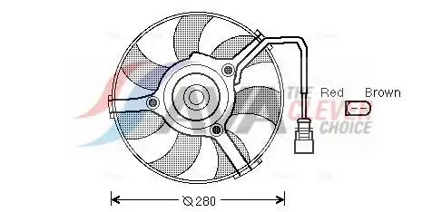 Ventilateur, refroidissement du moteur AVA COOLING AI7516