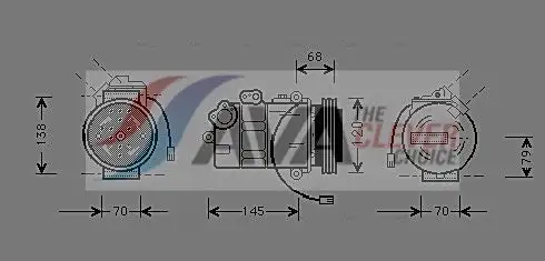 Compresseur, climatisation AVA COOLING AIAK011