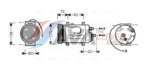 Compresseur, climatisation AVA COOLING AIAK178