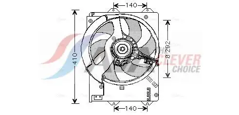 Ventilateur, refroidissement du moteur AVA COOLING AU7501