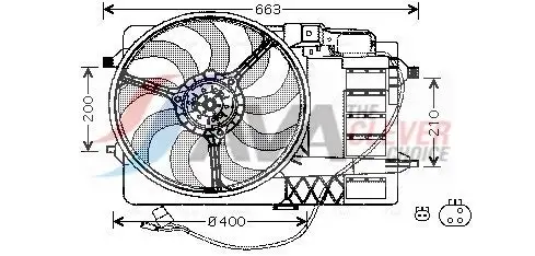 Ventilateur, refroidissement du moteur AVA COOLING BW7506