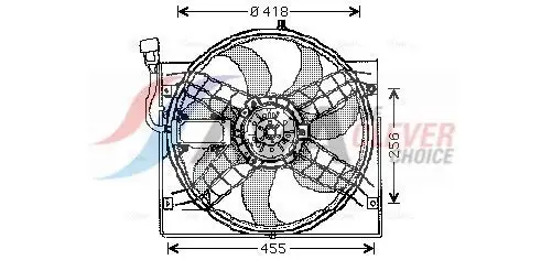 Ventilateur, refroidissement du moteur AVA COOLING BW7525
