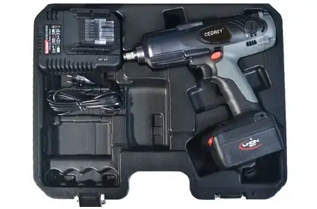 CEDREY - Coffret clé à chocs sur batterie avec carré 1/2' 18V 3Ah 600 Nm- + 2 batteries LITHIUM ION KITUT292LI