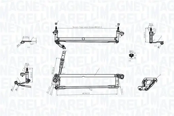 Tringlerie d'essuie-glace MAGNETI MARELLI 085570177010