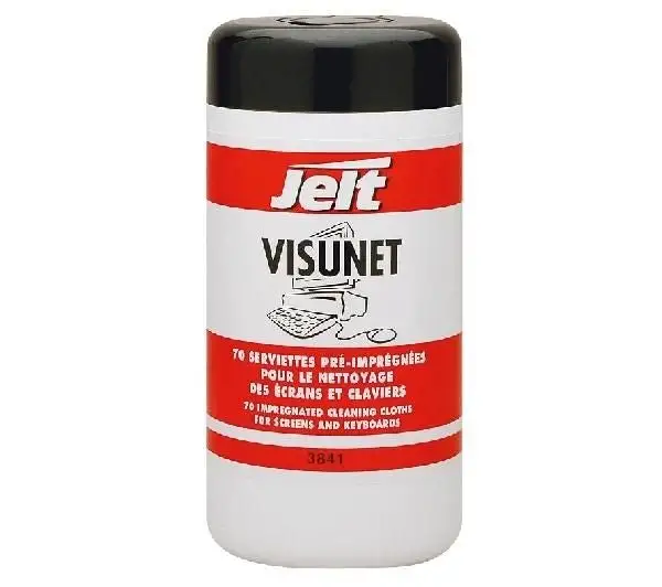 JELT - Lingettes  nettoyantes écrans et claviersVisunet - 003841