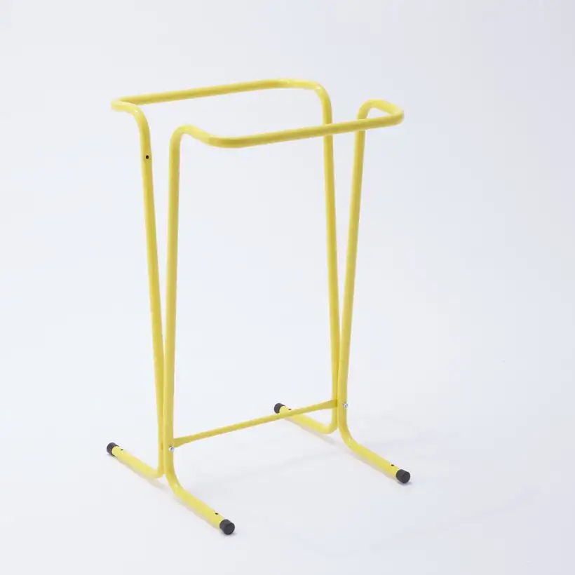 MOTTEZ - Support sac poubelle fixe 100-110 litres - jaune - B015CNMJA