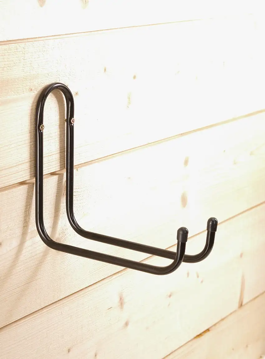 MOTTEZ - Crochet double Prof. 220mm tube /Ø 10mm peint noir - B025Q