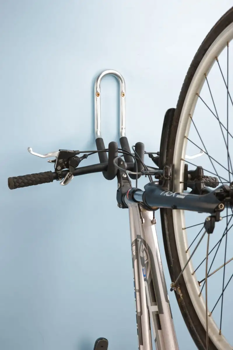 MOTTEZ - Crochet 1 vélo mural gainé - Fixation par le guidon - B046QXL