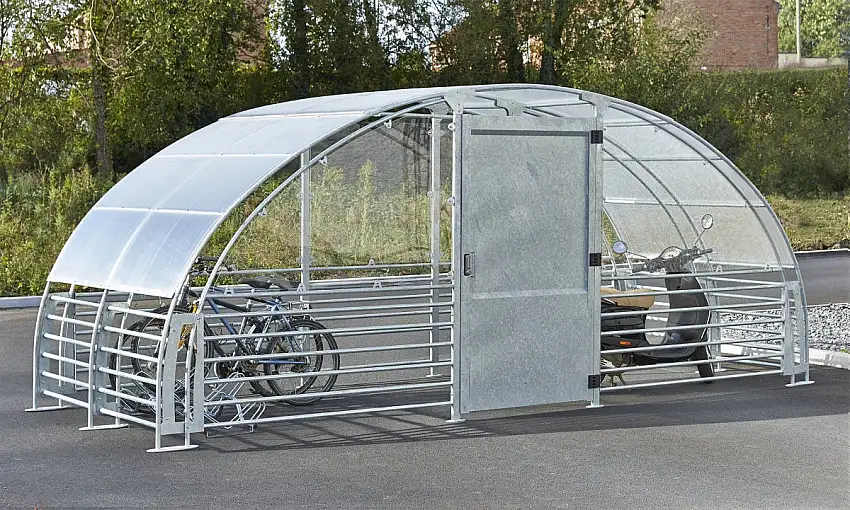 MOTTEZ - Abri 12 vélos fermé - M026V