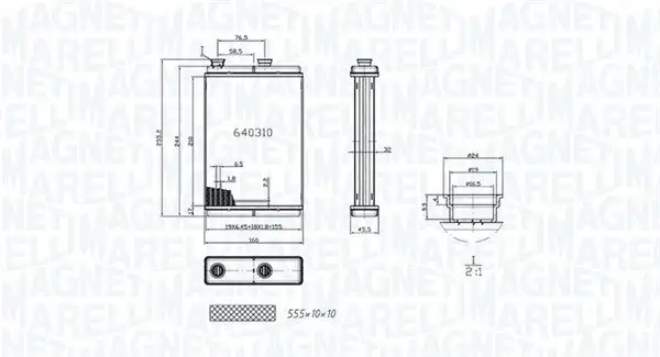 Système de chauffage MAGNETI MARELLI 350218065000