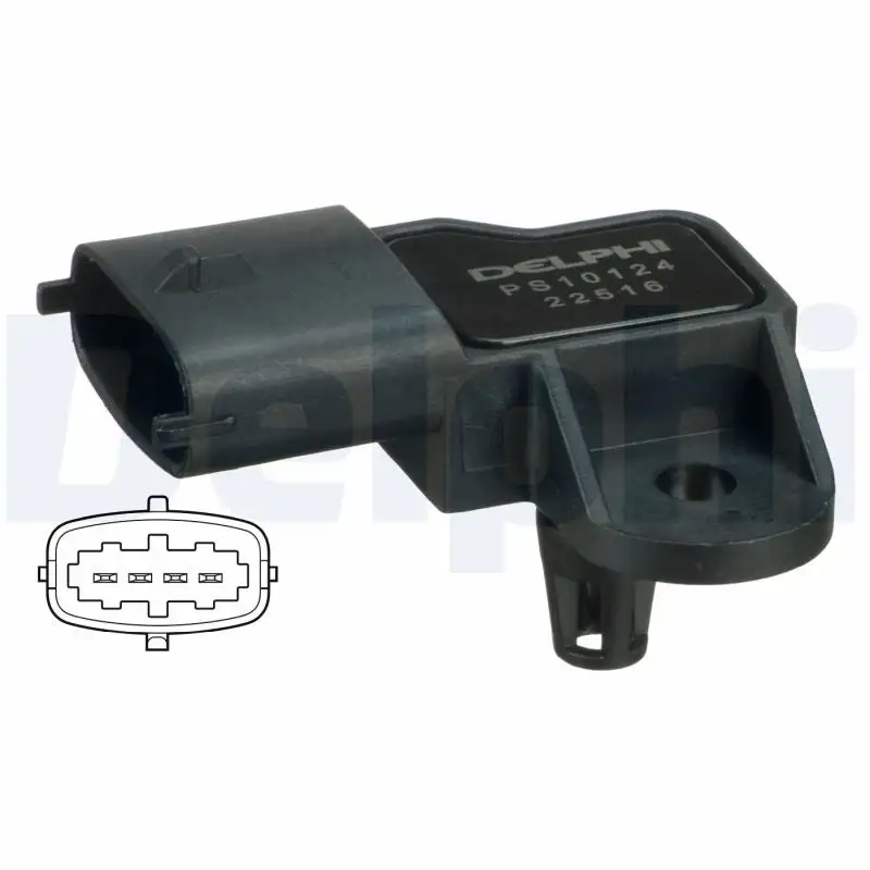 Capteur, pression de suralimentation DELPHI PS10124