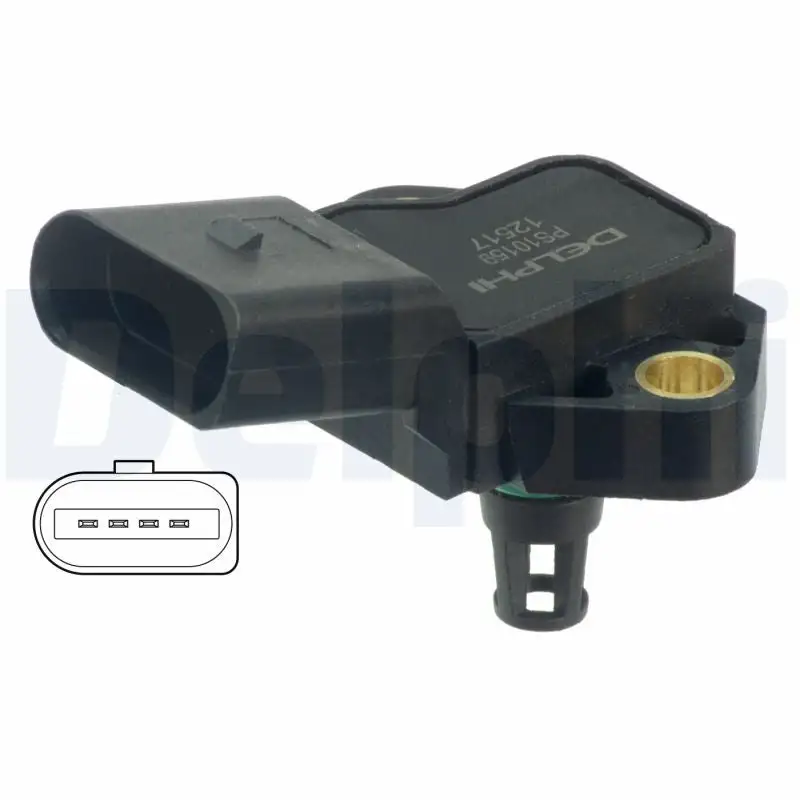 Capteur, pression de suralimentation DELPHI PS10159