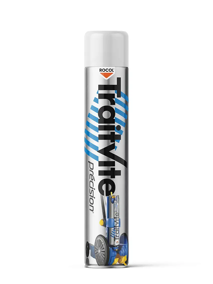 TRAITVITE - Peinture marquage et traçage au sol ultra résistante 750ml - Blanc - R47020