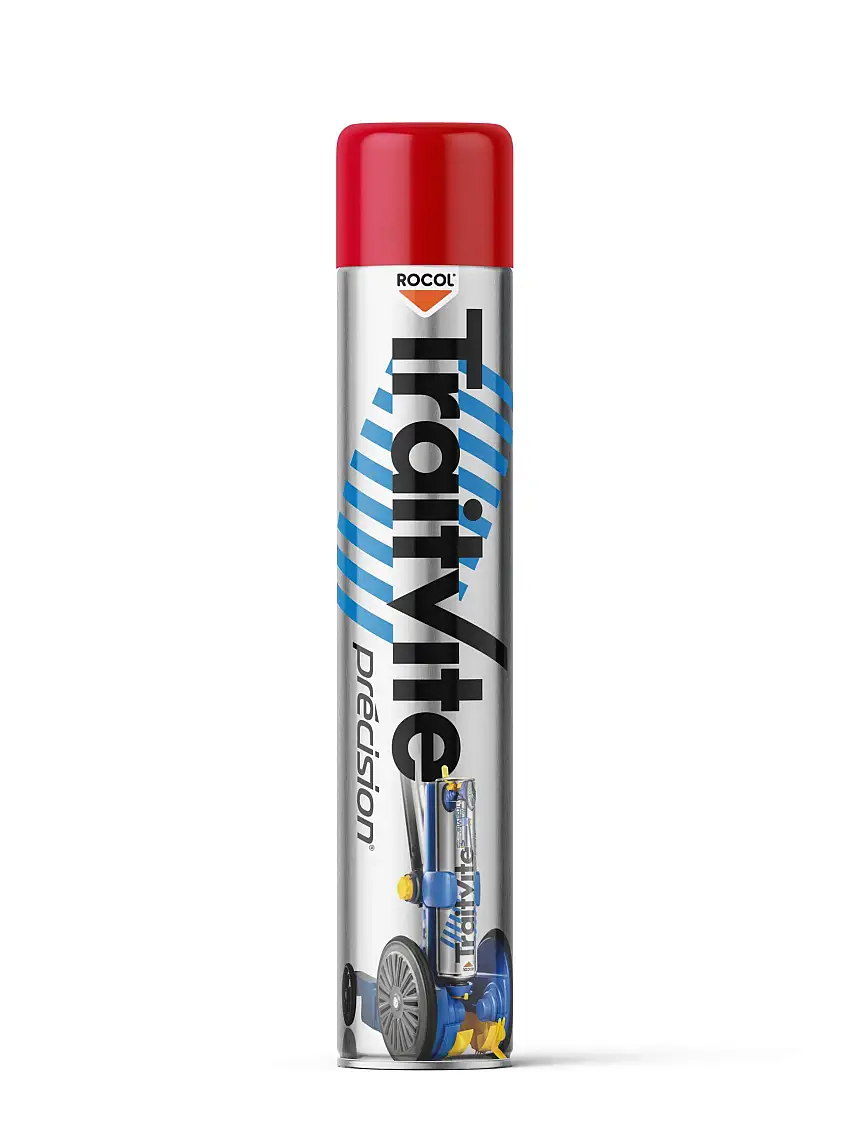 TRAITVITE - Peinture marquage et traçage au sol ultra résistante 750ml - Rouge - R47022