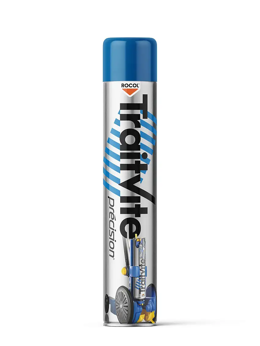 TRAITVITE - Peinture marquage et traçage au sol ultra résistante 750ml - Bleu - R47023