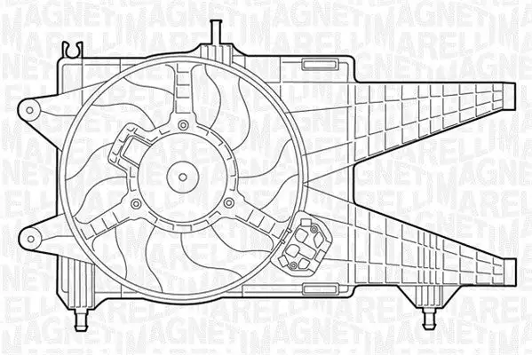 Ventilateur, refroidissement du moteur MAGNETI MARELLI 069422020010