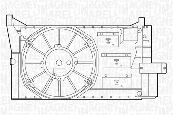 Ventilateur, refroidissement du moteur MAGNETI MARELLI 069422043010