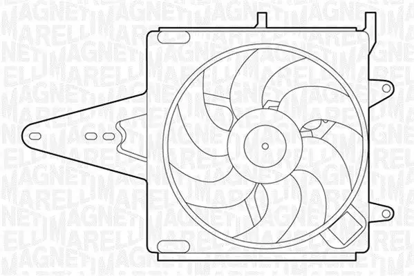 Ventilateur, refroidissement du moteur MAGNETI MARELLI 069422202010