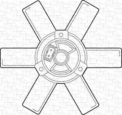 Ventilateur, refroidissement du moteur MAGNETI MARELLI 069422220010