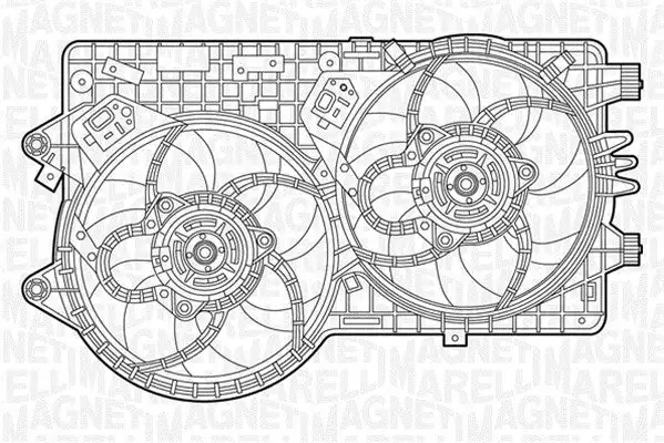 Ventilateur, refroidissement du moteur MAGNETI MARELLI 069422240010