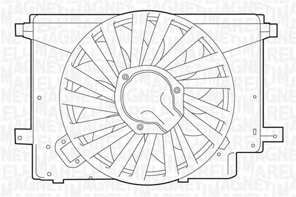 Ventilateur, refroidissement du moteur MAGNETI MARELLI 069422242010