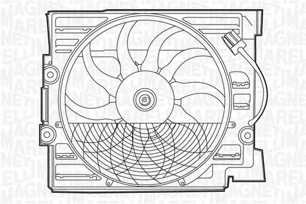 Ventilateur, refroidissement du moteur MAGNETI MARELLI 069422276010
