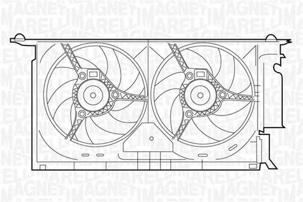 Ventilateur, refroidissement du moteur MAGNETI MARELLI 069422285010