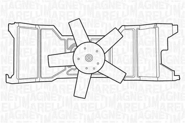 Ventilateur, refroidissement du moteur MAGNETI MARELLI 069422309010