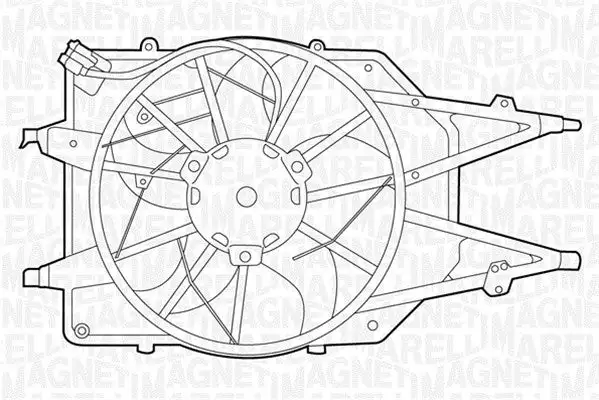 Ventilateur, refroidissement du moteur MAGNETI MARELLI 069422311010