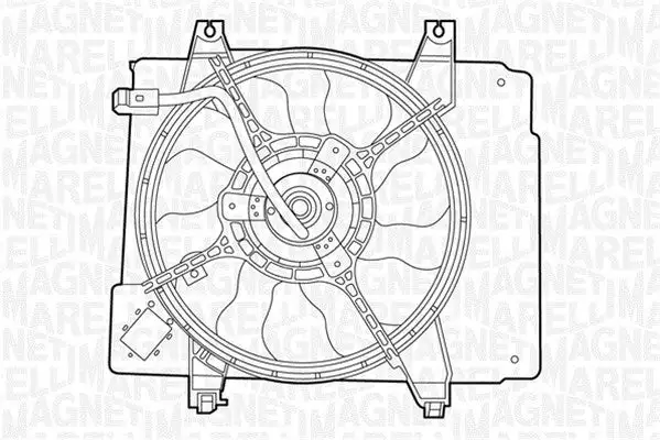 Ventilateur, refroidissement du moteur MAGNETI MARELLI 069422323010