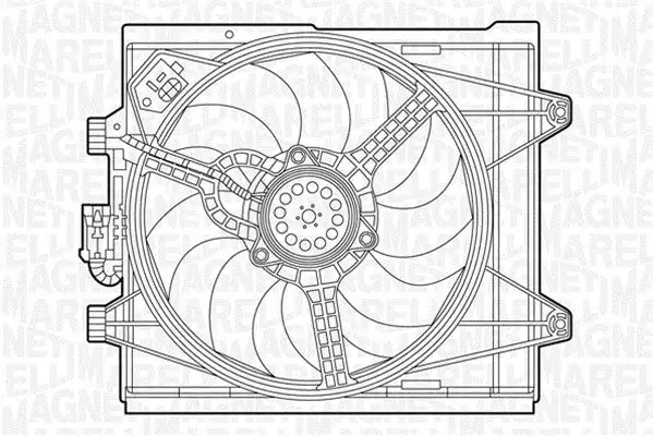 Ventilateur, refroidissement du moteur MAGNETI MARELLI 069422451010