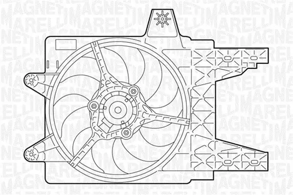 Ventilateur, refroidissement du moteur MAGNETI MARELLI 069402281010