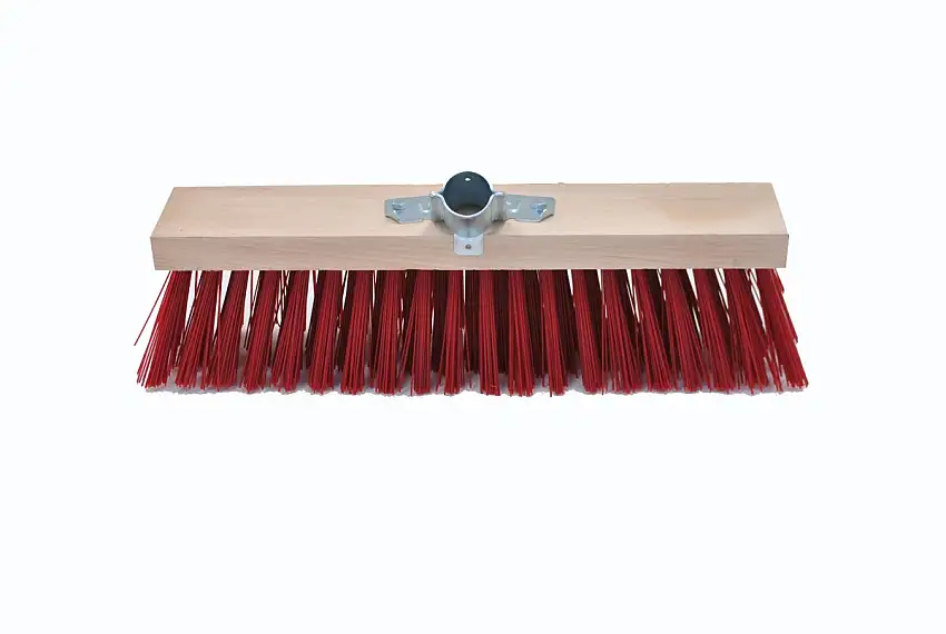 TOPCAR - Balai cantonnier synthétique rouge 40cm douille métal diamètre 28 - 020628