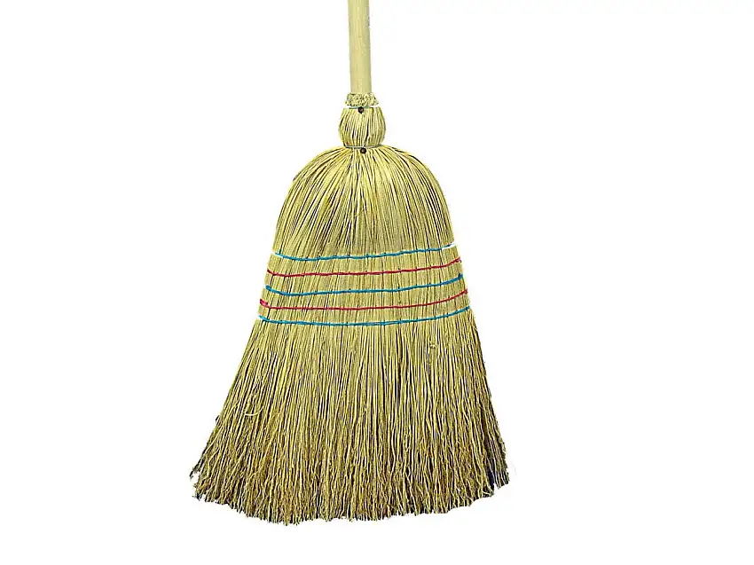 TOPCAR - Balai paille de riz 5 fils, support poire roulée - 060110
