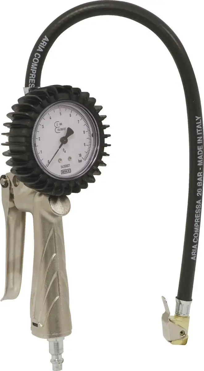 DRAKKAR EQUIPEMENT - Pistolet de gonflage métallique tuyau 400mm avec raccord rapide - blister - 06339