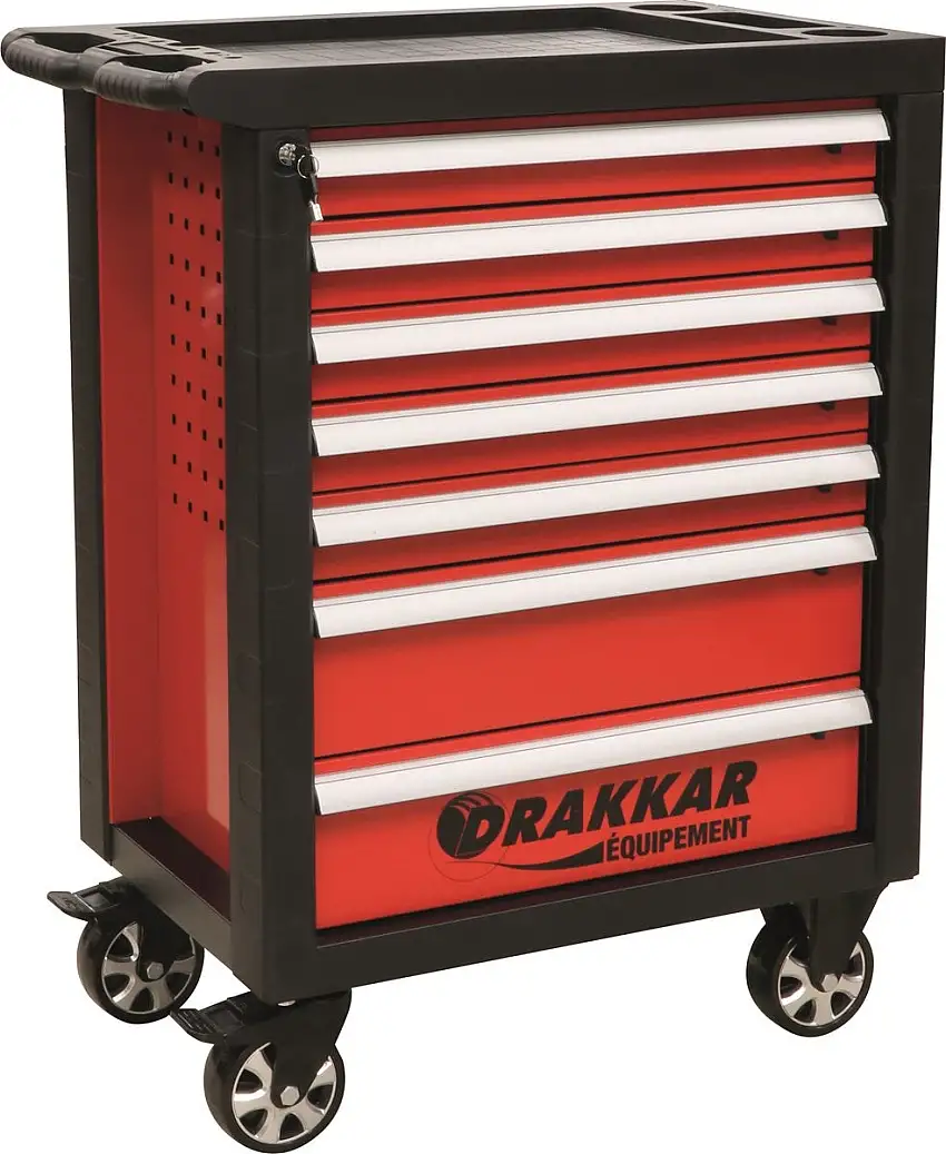 DRAKKAR TOOLS - Servante 7 tiroirs - 205 outils - 25074