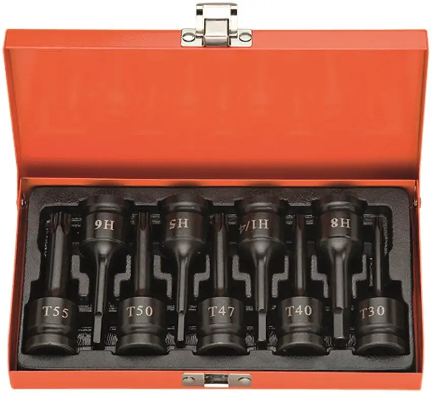 DRAKKAR TOOLS - 9 embouts à chocs mâle-Torx - 11436