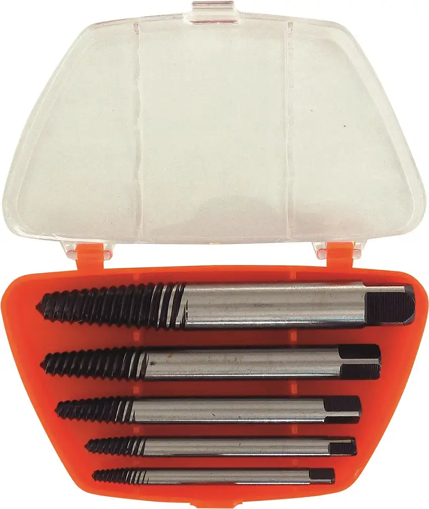 DRAKKAR TOOLS - Jeu 5 extracteurs de vis chrome molyb/blister - 15407