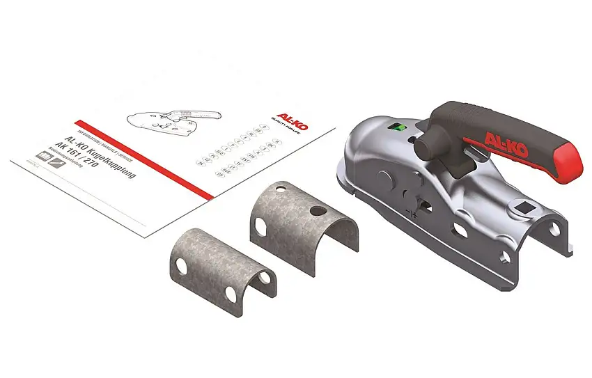 ALKO - Tête d'attelage 2700kg pour remorque freinée pour timon 35/40/45mm - 18017