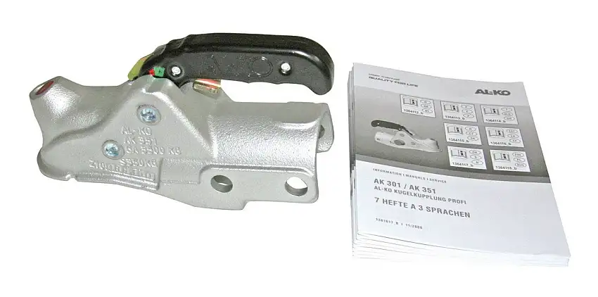ALKO - Tête d'attelage 3500kg pour remorque freinée pour timon 60mm - 18018