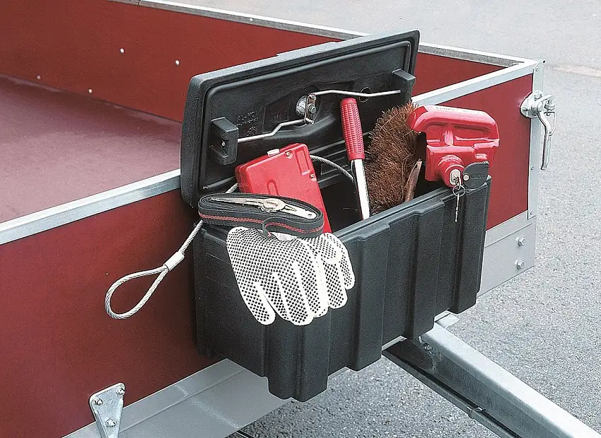 ALKO - Coffre de rangement en plastique noir 515x225x272 ouverture latérale - 18076