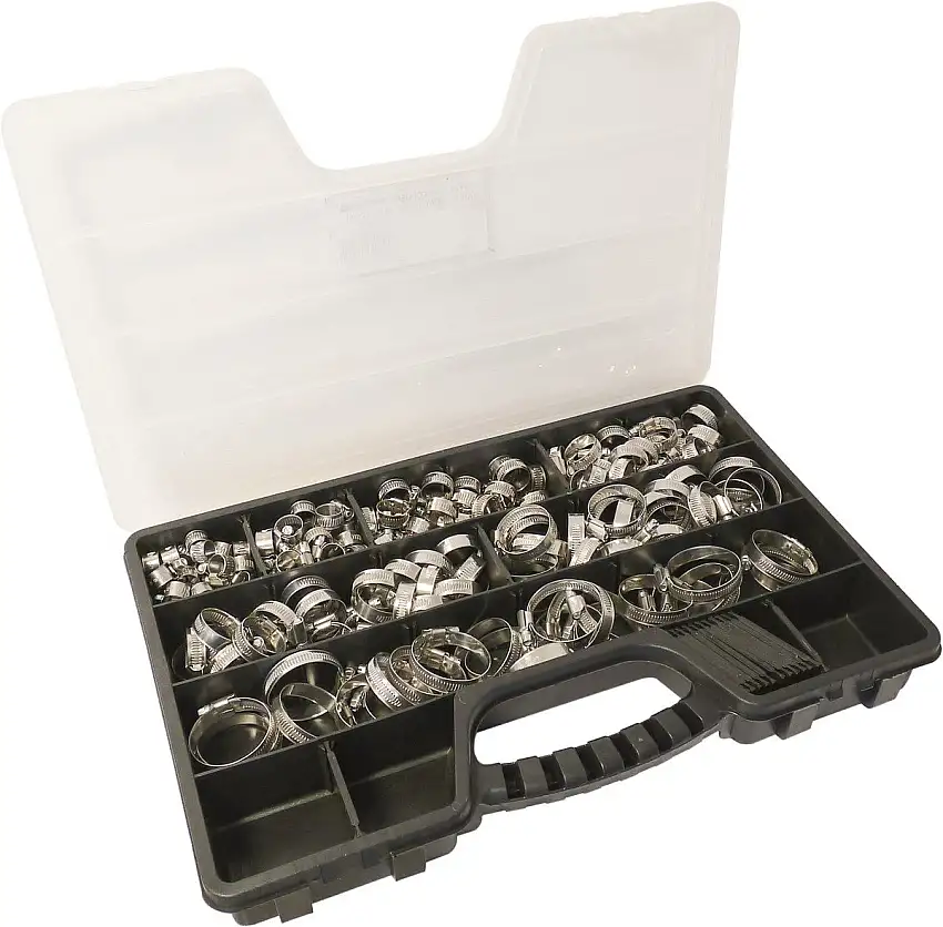 KLIPPER - Collier à crémaillère acier inox 316 12mm de 8 à 50mm - coffret de 175 pcs - 26515