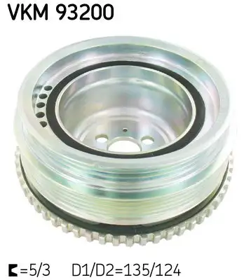 Poulie vilebrequin, Poulie damper SKF VKM 93200